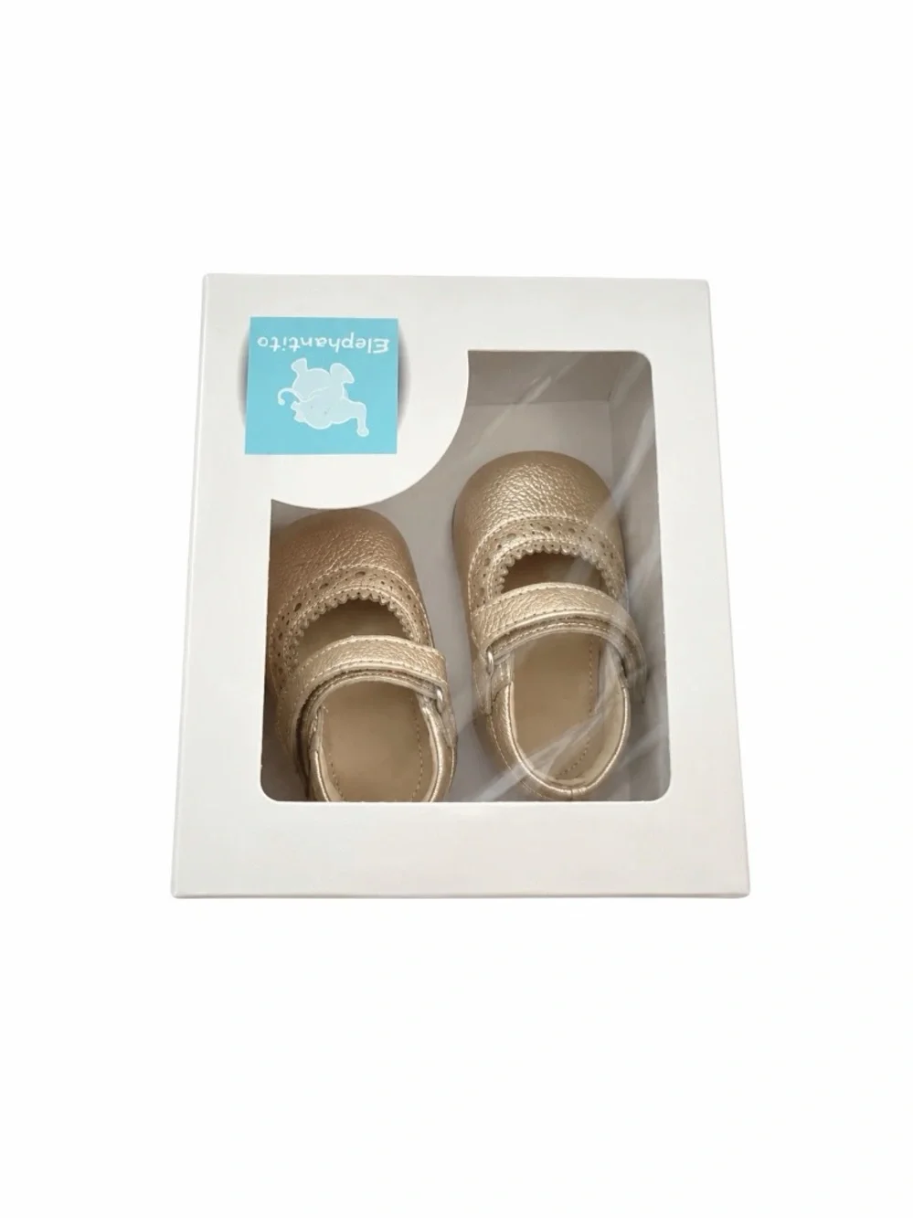 Elephantito Mellie Mary Jane Crib Shoe (Baby) in Gold size 0 m baby